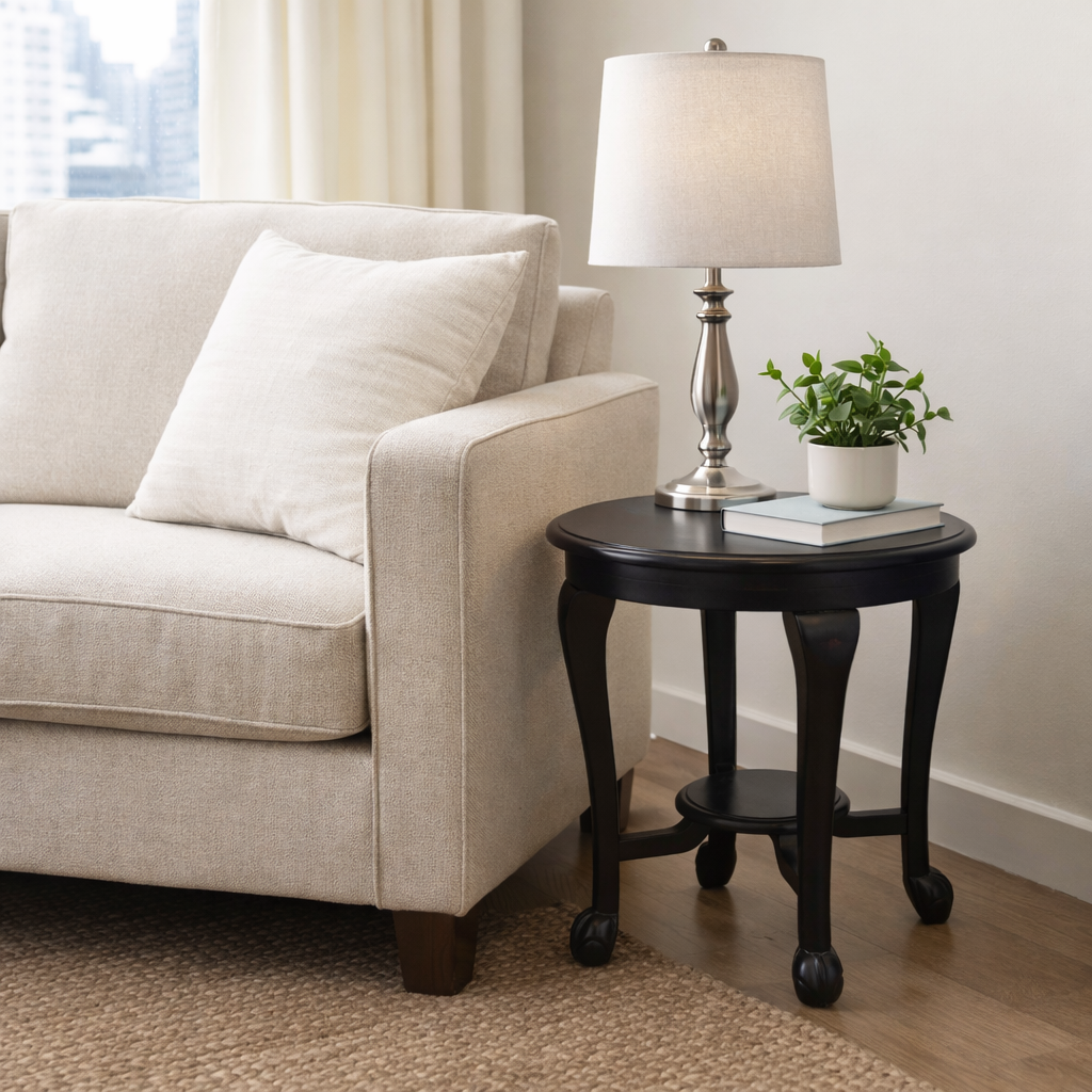 Orbit Solid Wood Side table/ End table
