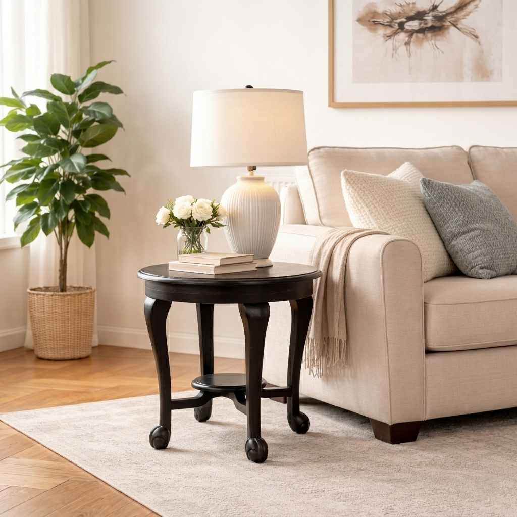 Orbit Solid Wood Side table/ End table