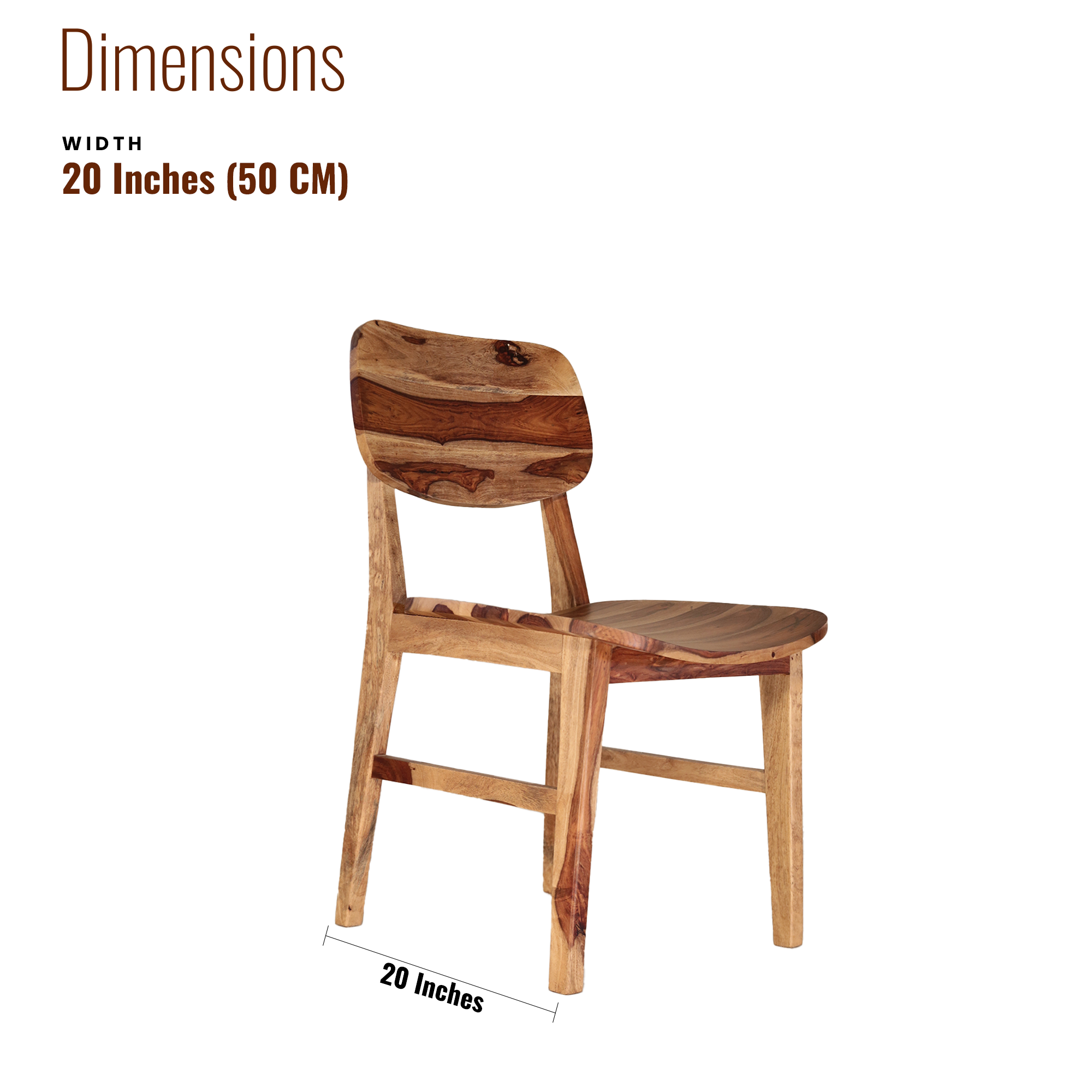 Oscar Sheesham Wood Dining Chair