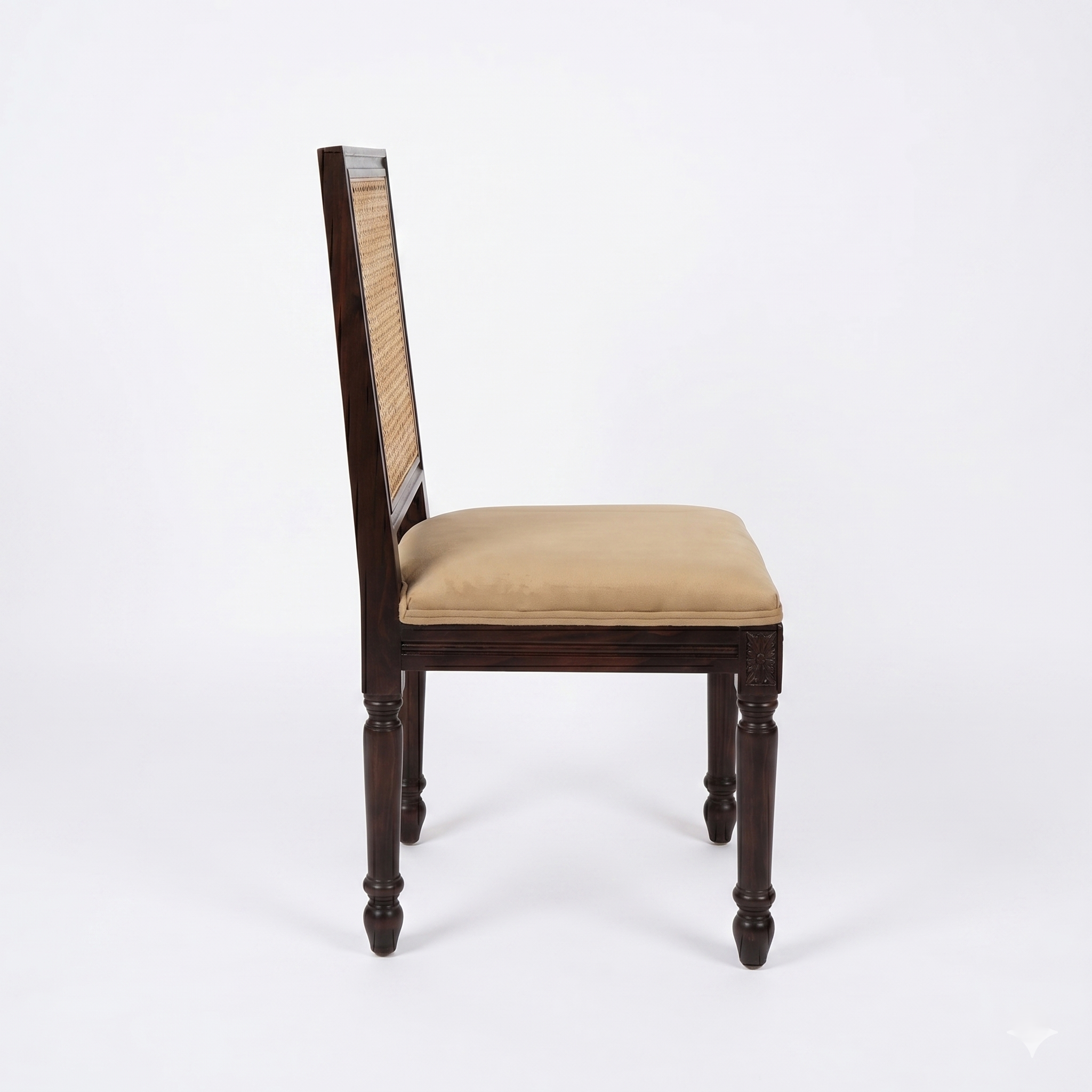 Paris Sheesham Wood Dining Chair Cane back
