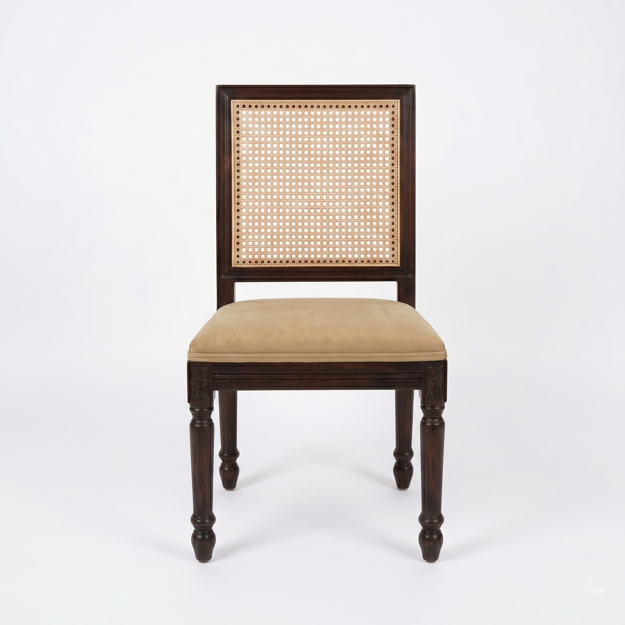 Paris Sheesham Wood Dining Chair Cane back
