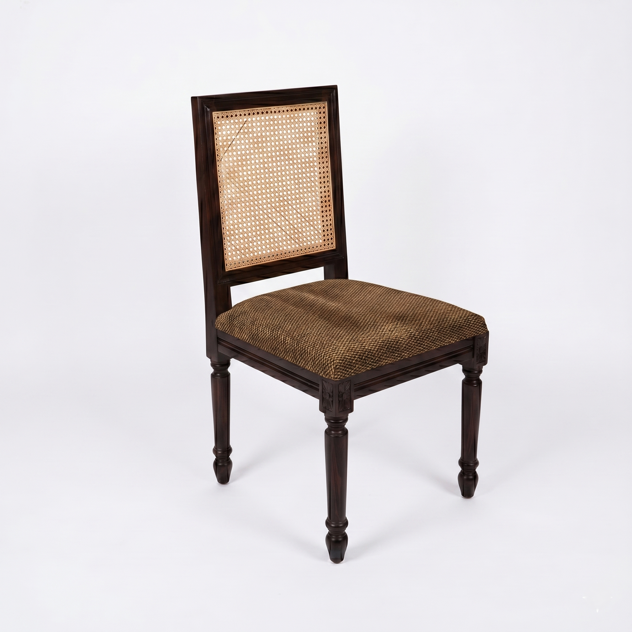 Paris Sheesham Wood Dining Chair Cane back