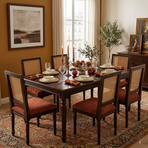 Paris Sheesham Wood Dining Chair Cane back