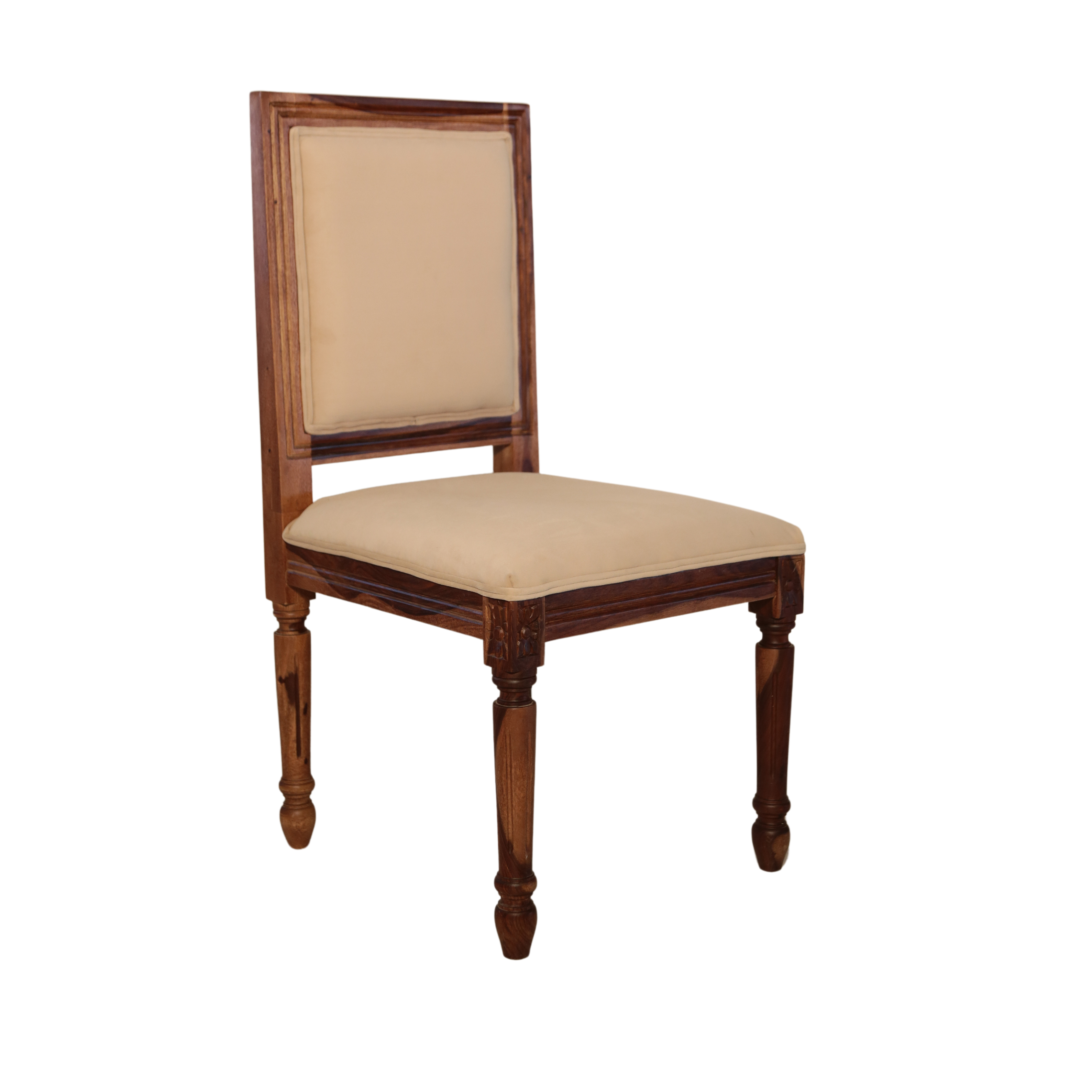 Paris Sheesham Wood Dining Chair Cushion back