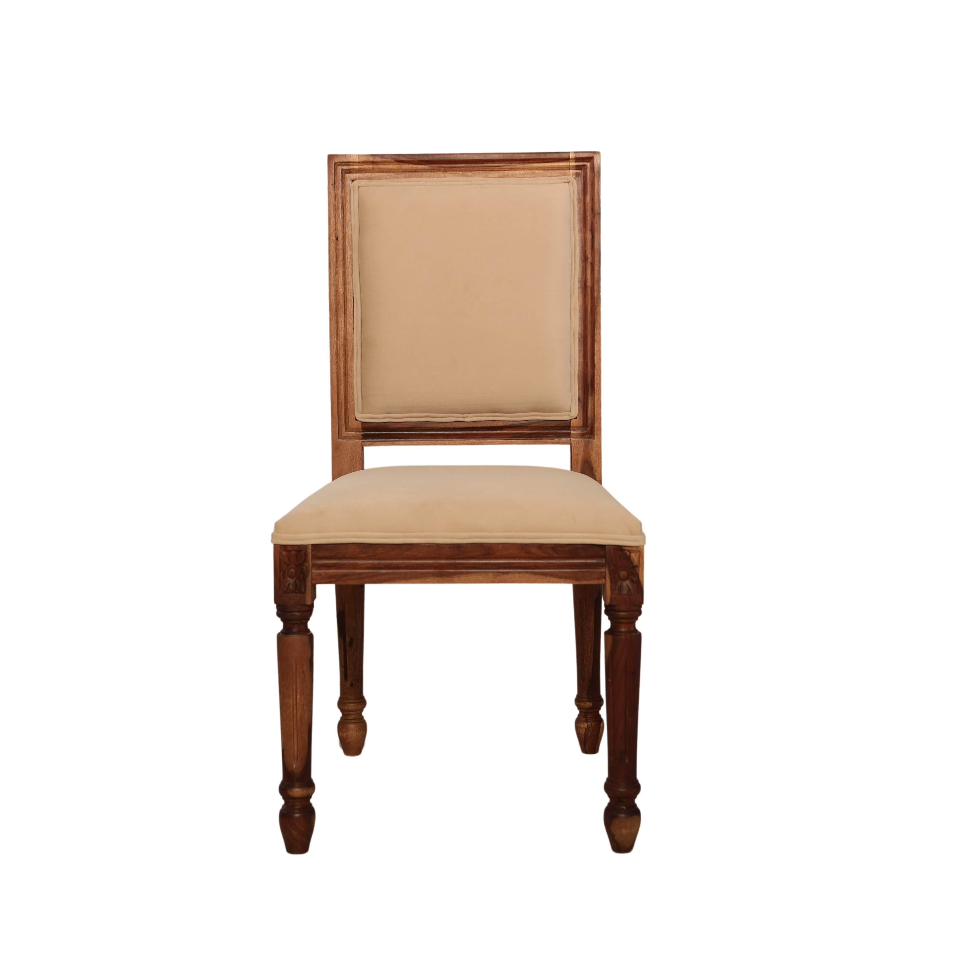 Paris Sheesham Wood Dining Chair Cushion back