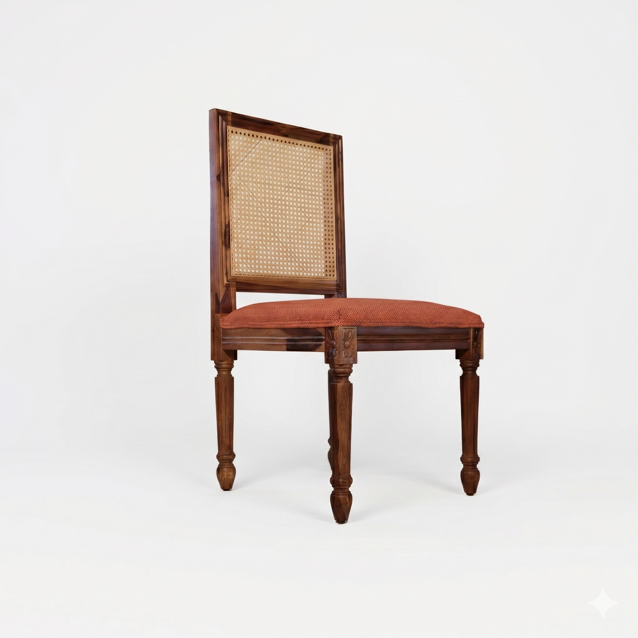 Paris Sheesham Wood Dining Chair Cane back