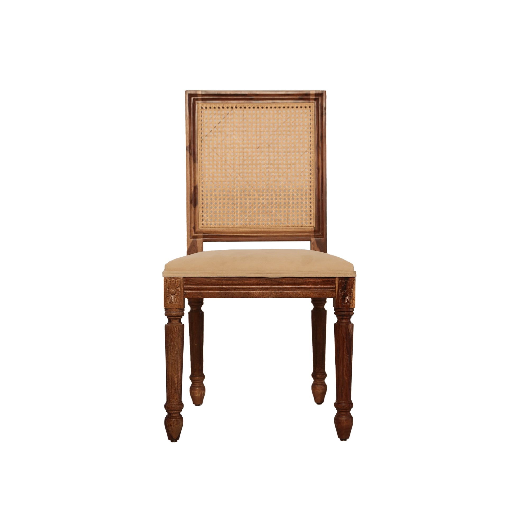 Paris Sheesham Wood Dining Chair Cane back