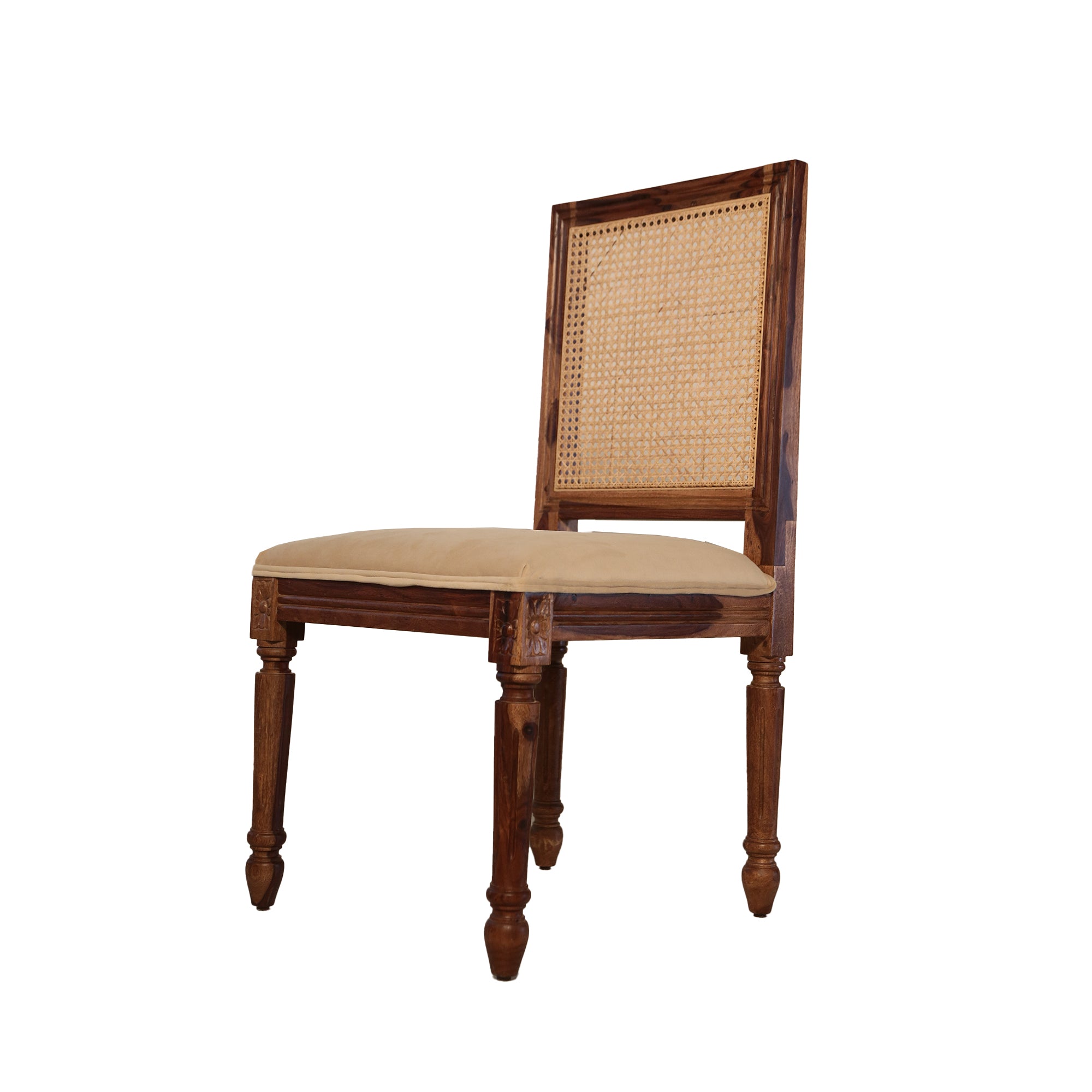 Paris Sheesham Wood Dining Chair Cane back