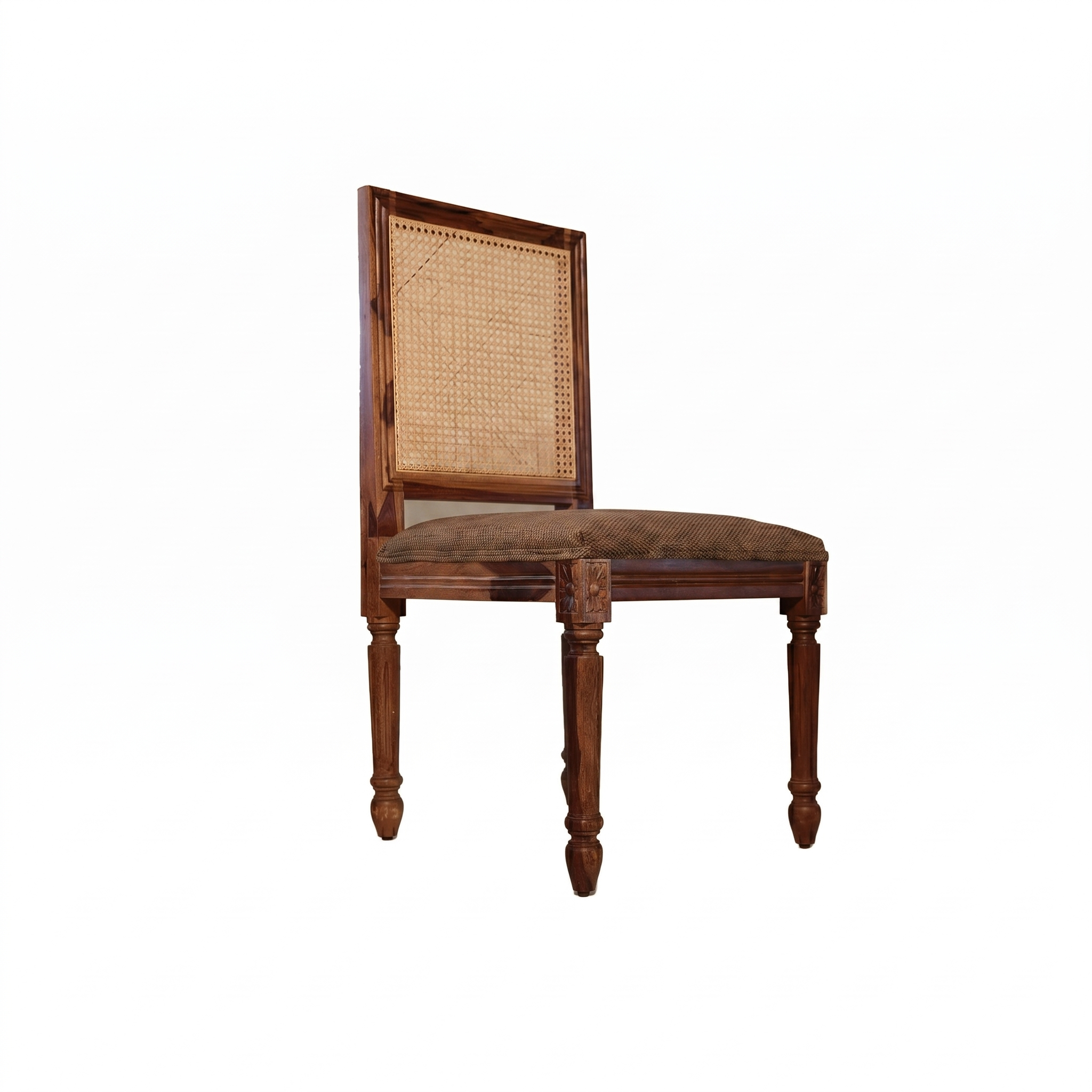 Paris Sheesham Wood Dining Chair Cane back