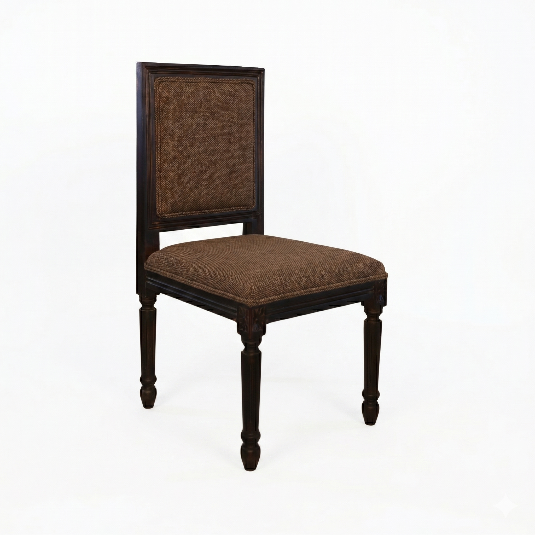 Paris Sheesham Wood Dining Chair Cushion back