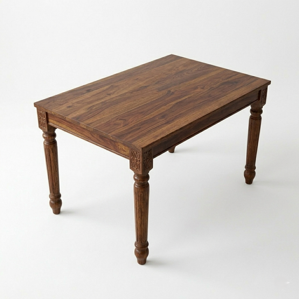 Paris Sheesham Wood Dining Table/ Six Seater