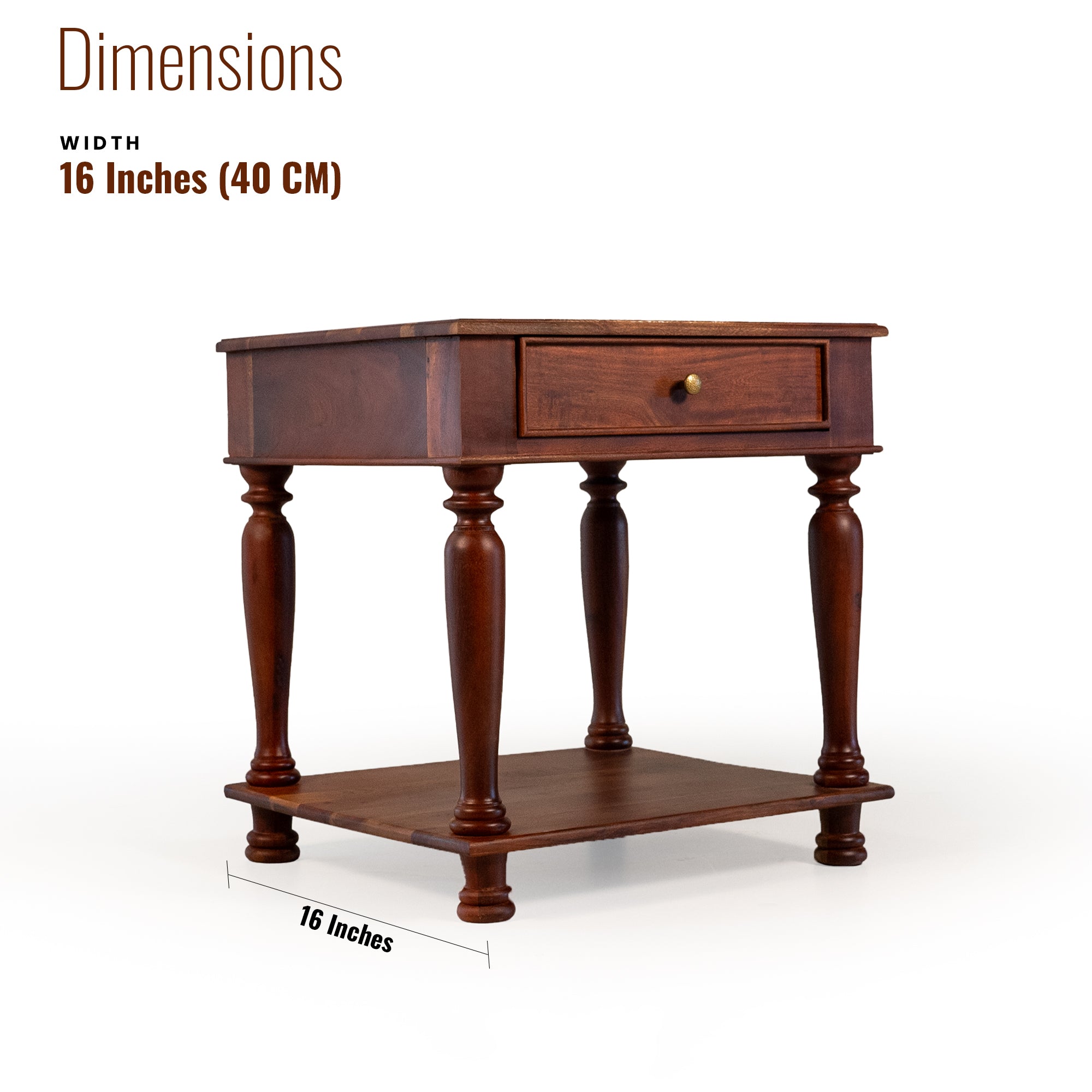 Phillipe Solid Wood Bedside table