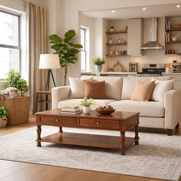 Phillipe Solid Wood Center table/ Coffee table