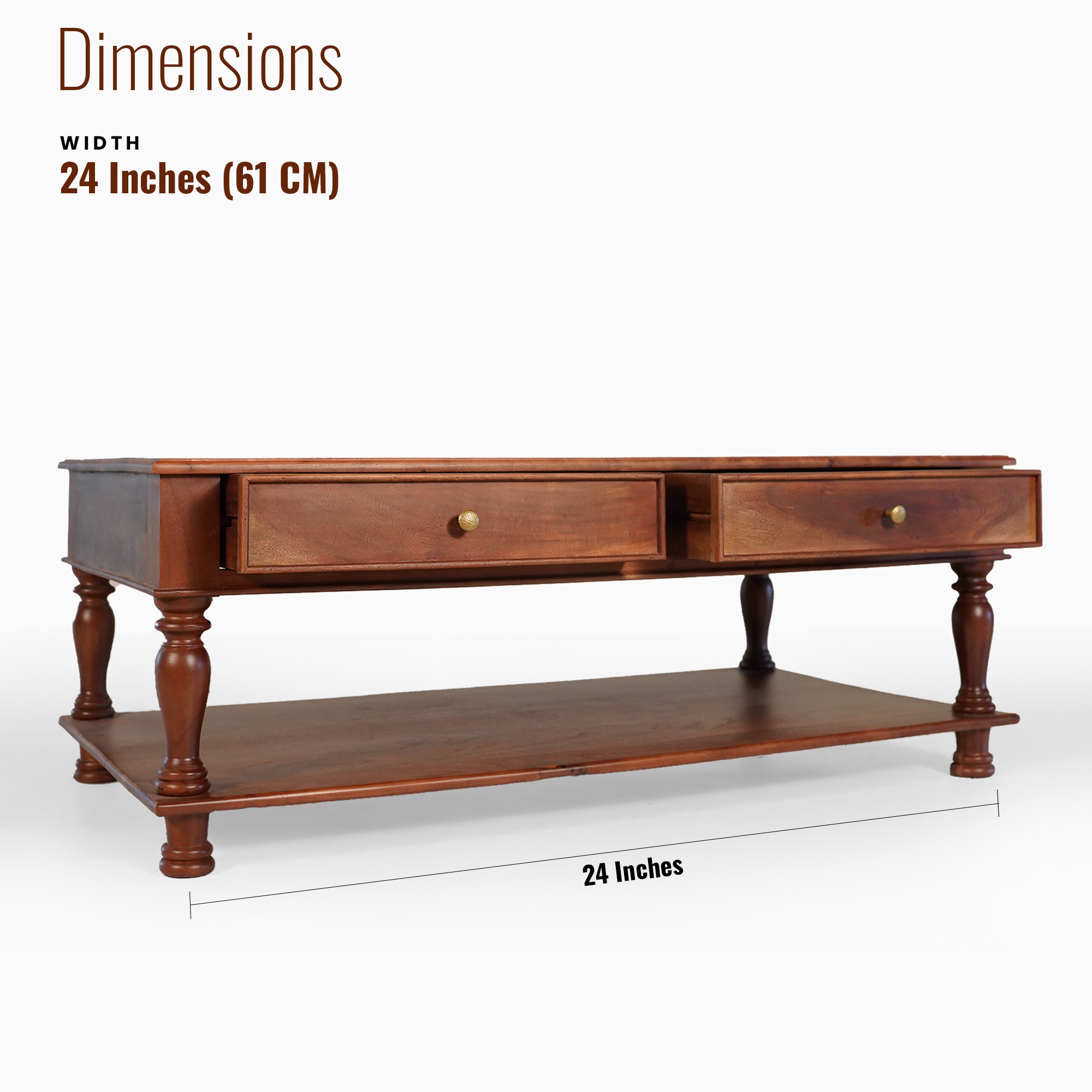 Phillipe Solid Wood Center table/ Coffee table