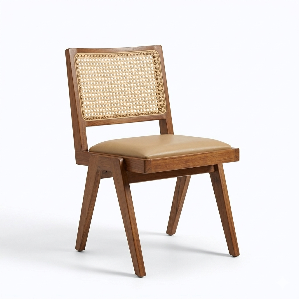 Pierre Solid Wood Dining Chair Armless
