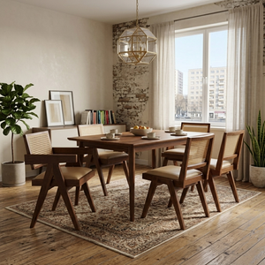 Pierre Solid Wood Dining Chair Armless