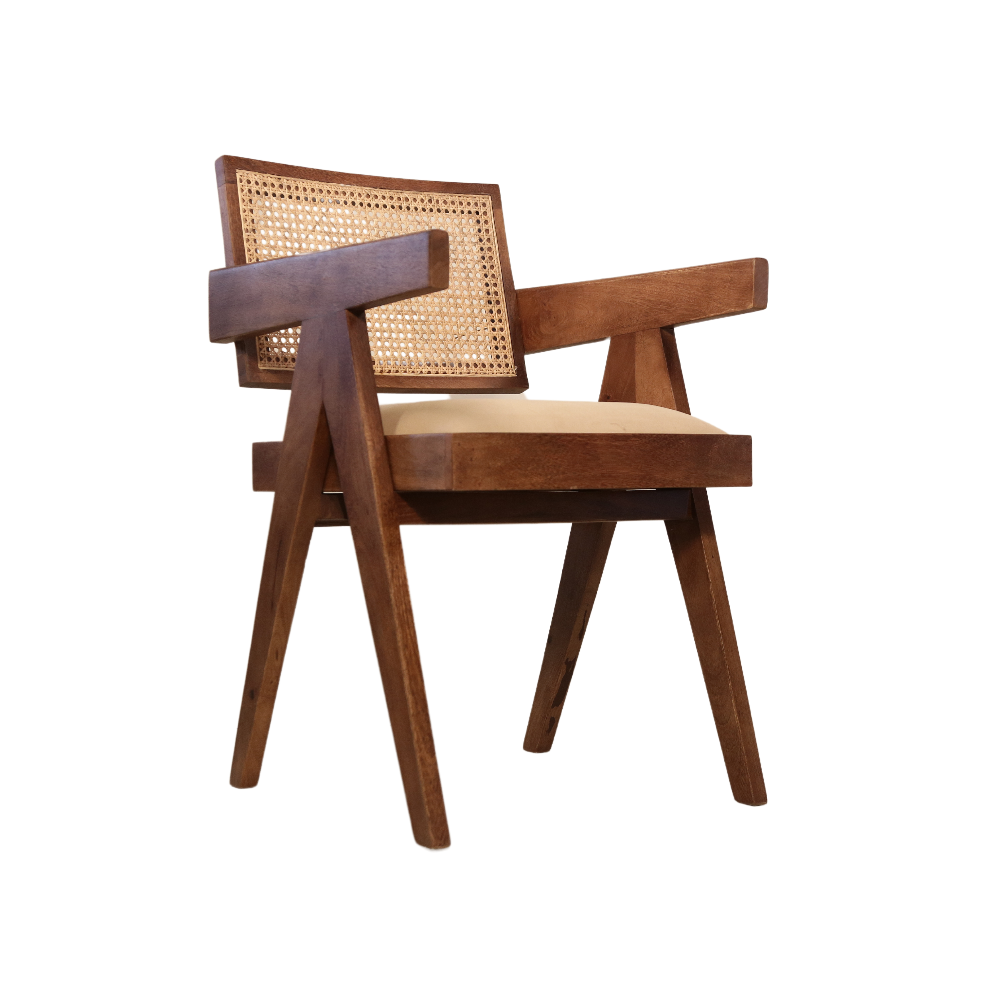 Pierre Solid Wood Dining Chair with Arms