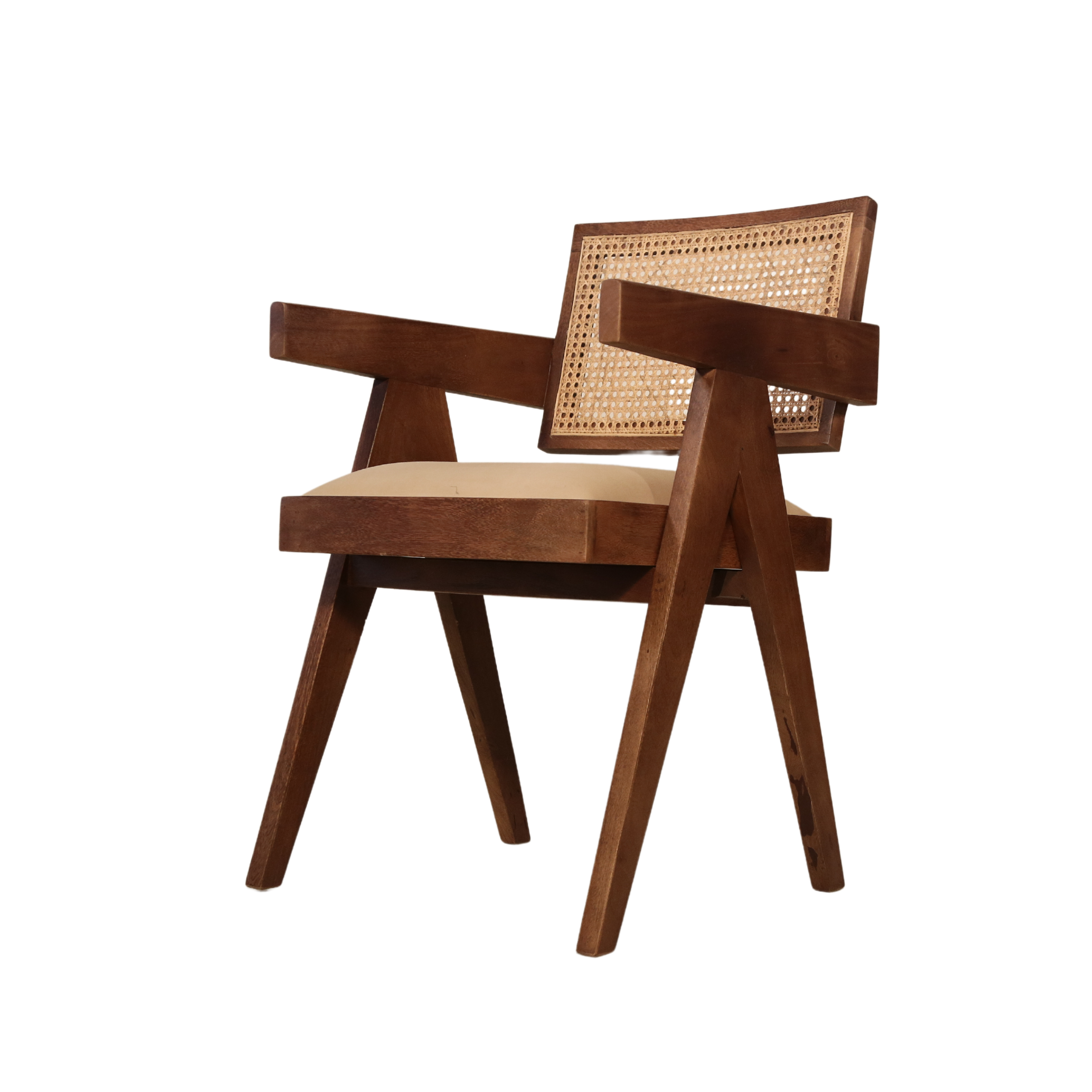Pierre Solid Wood Dining Chair with Arms