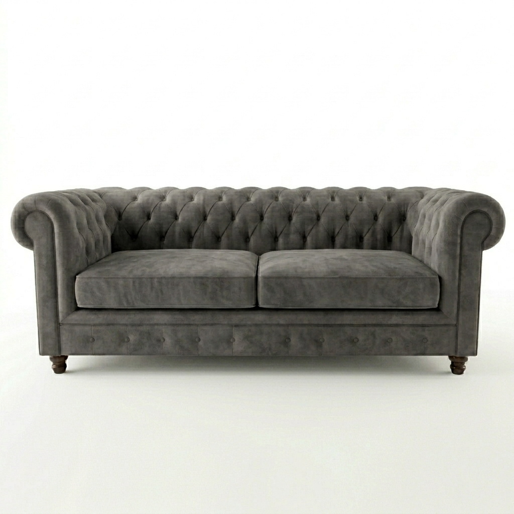 Pure Accents Classic Three Seater Chesterfield Sofa