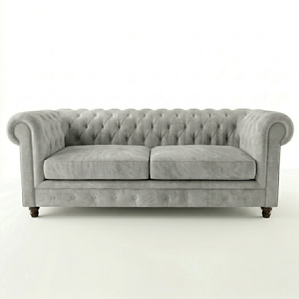 Pure Accents Classic Three Seater Chesterfield Sofa