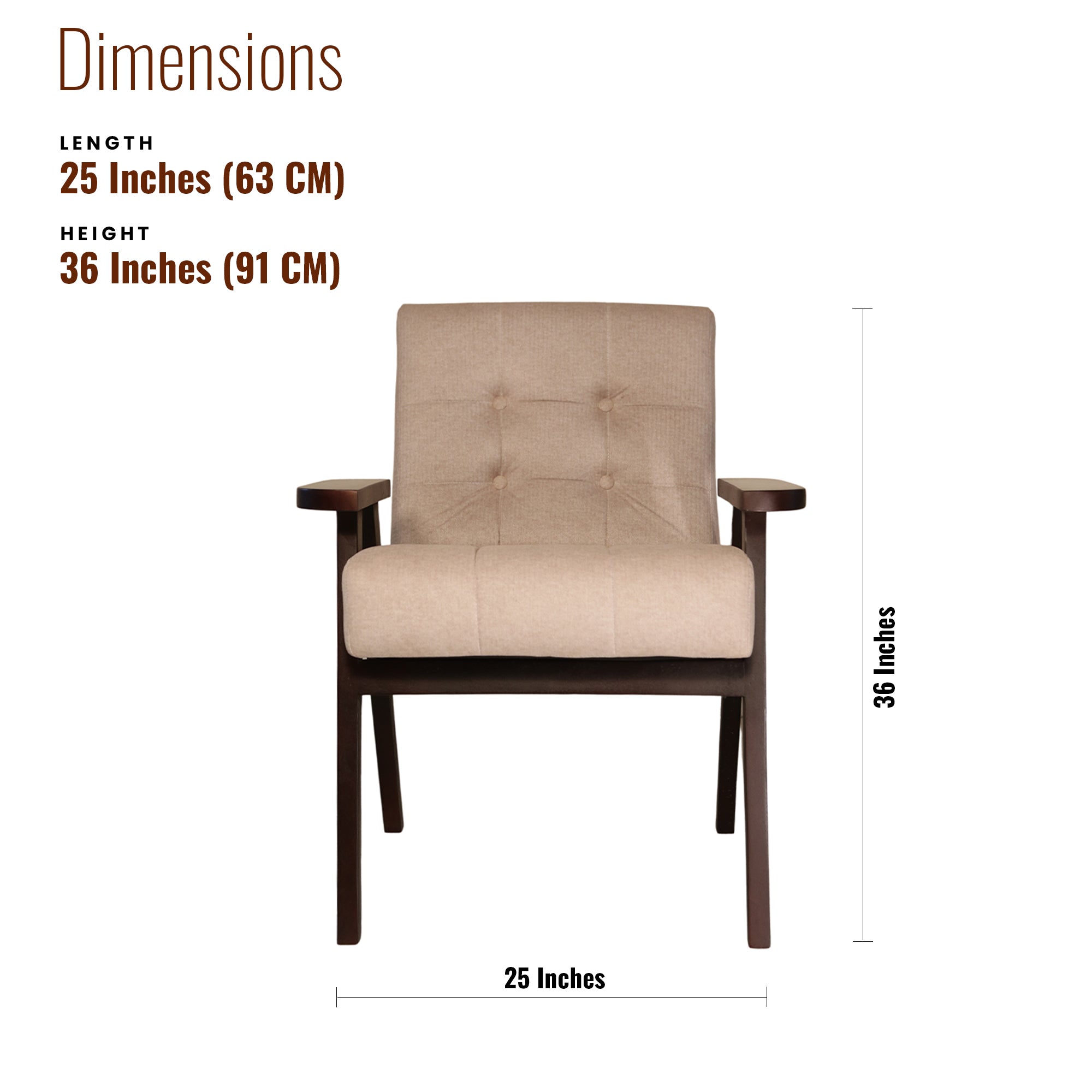 Sasha Solid Wood Accent Chair/ Lounge Chair