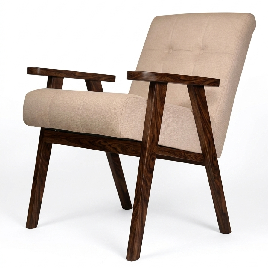 Sasha Solid Wood Accent Chair/ Lounge Chair