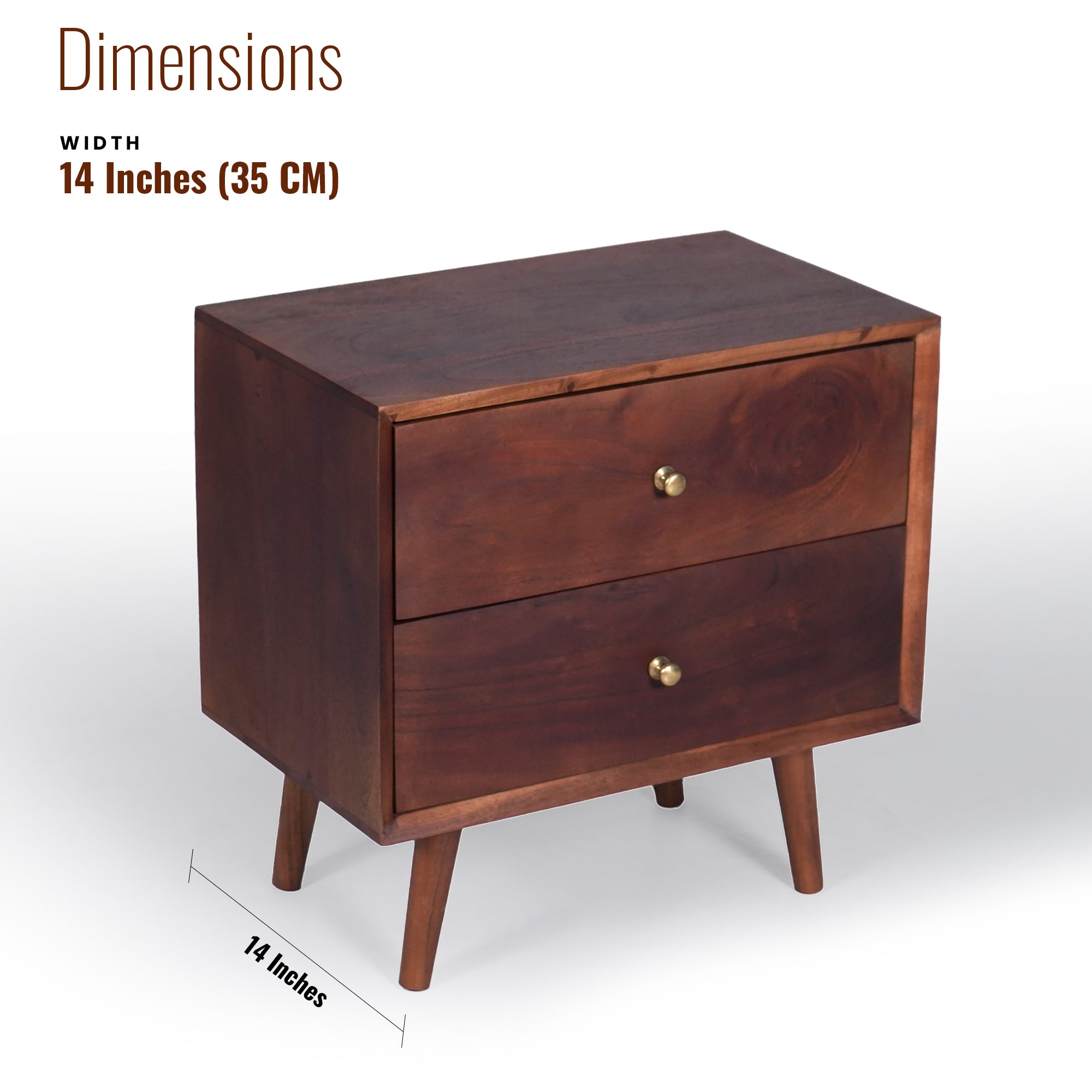 Sidney Solid Wood Bedside table