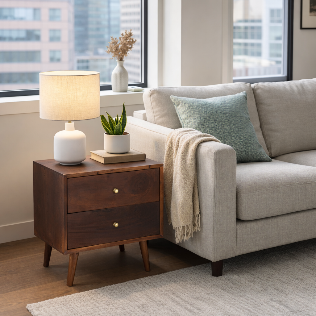 Sidney Solid Wood Bedside table