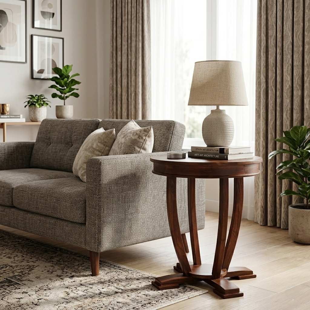 Stephen Solid Wood Side table/ End table