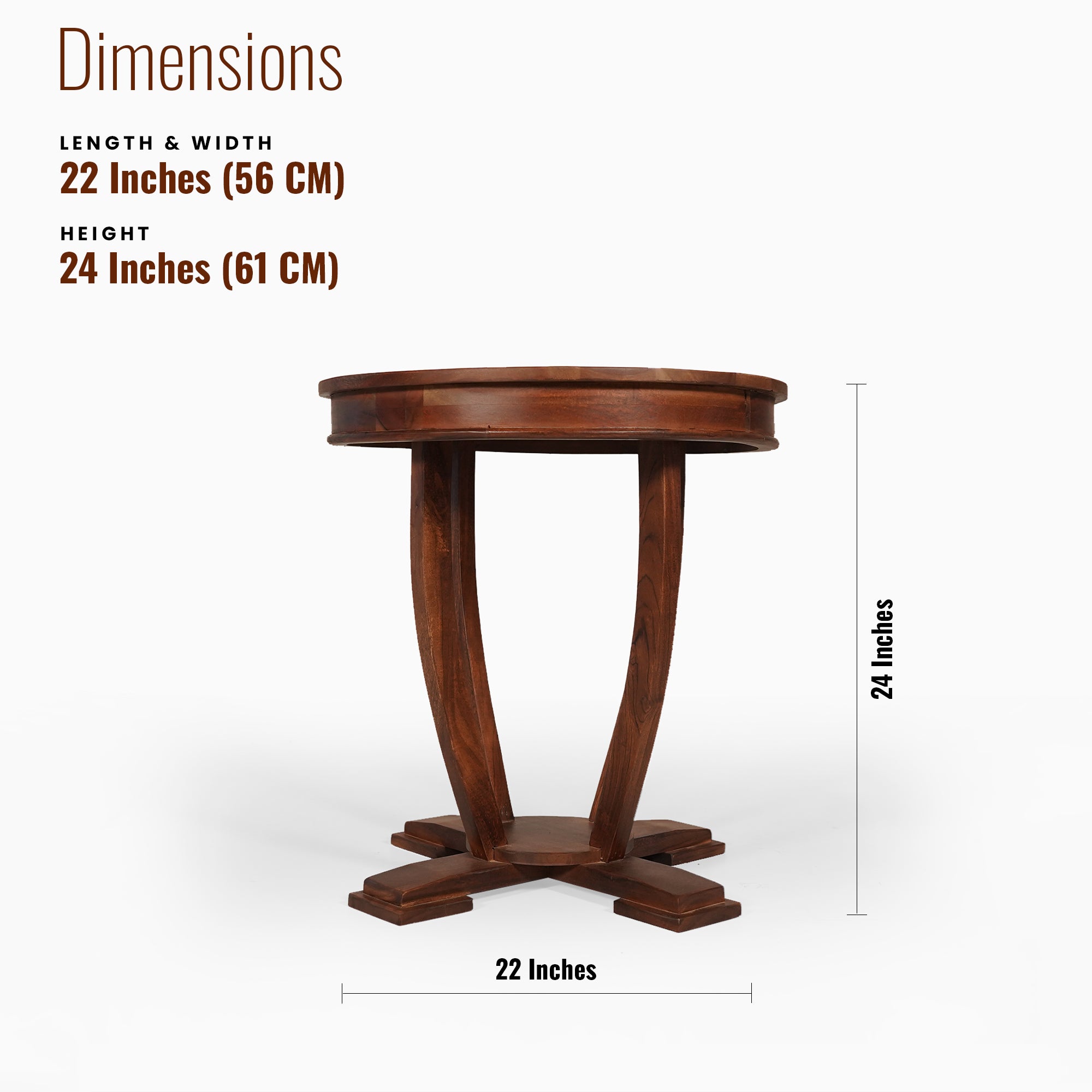 Stephen Solid Wood Side table/ End table