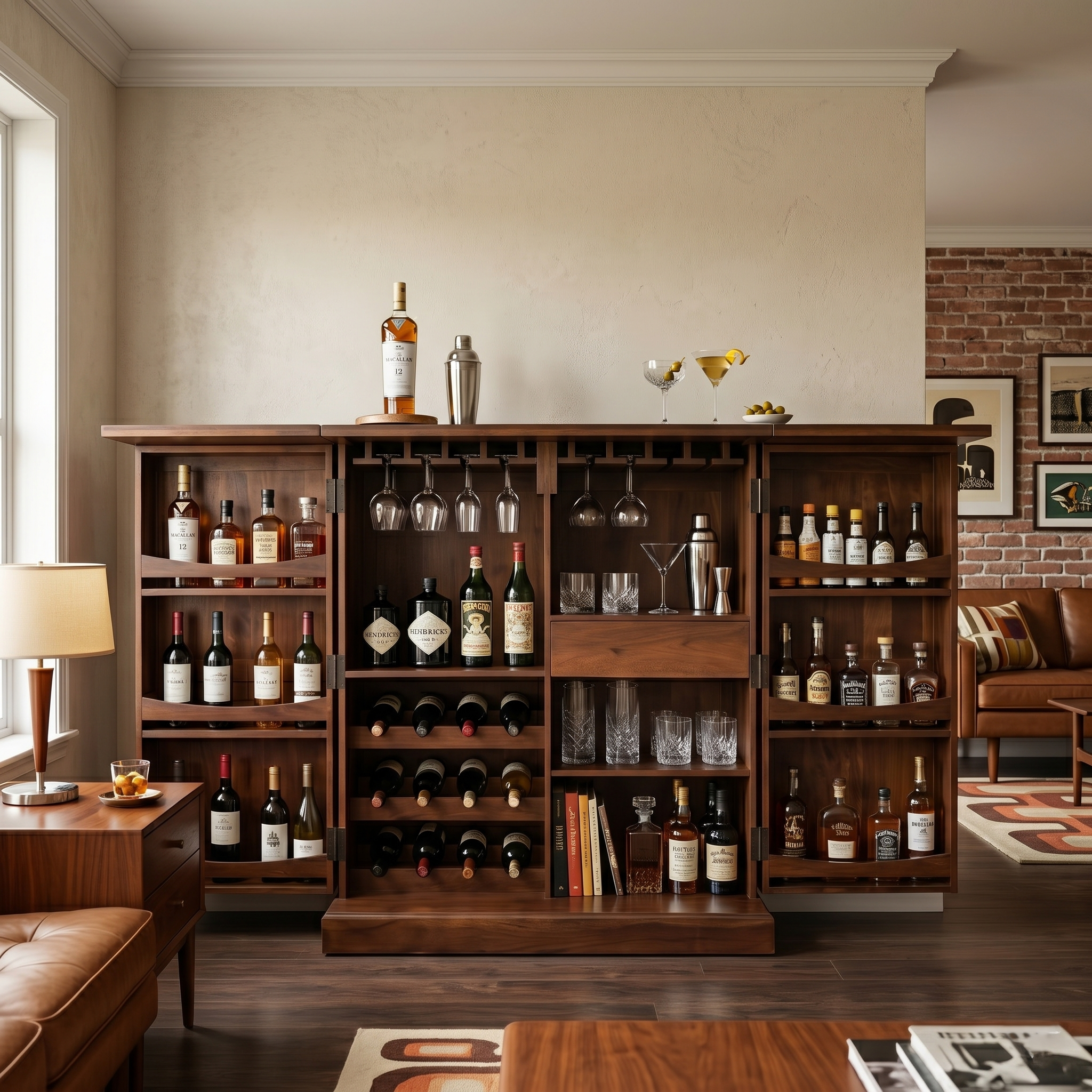Tuscany Solid Wood Bar Counter/Bar Storage Cabinet