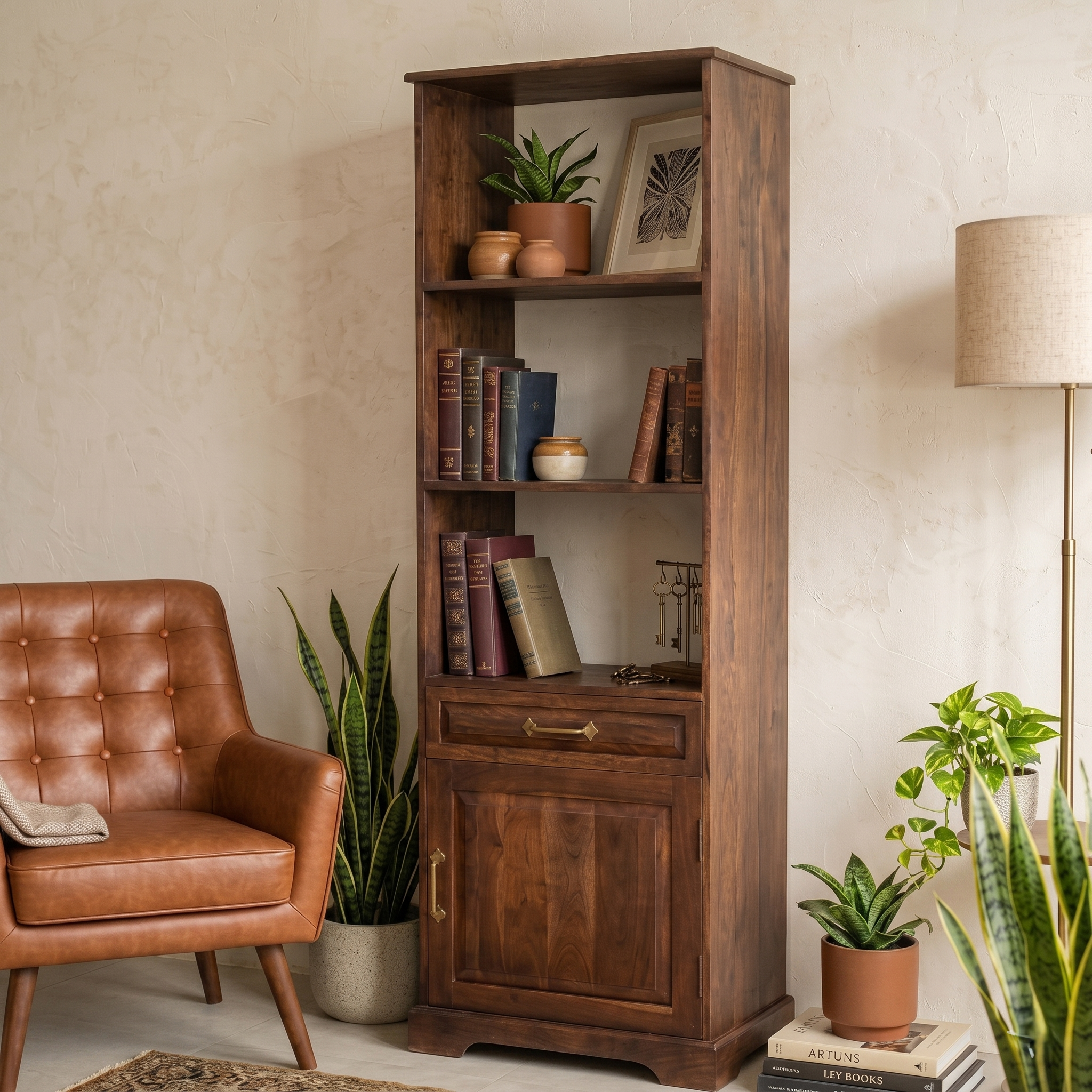 Tuscany Solid Wood Bookcase