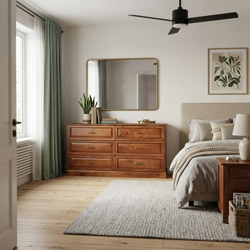 Tuscany Solid Wood Chest of Drawers with six drawers