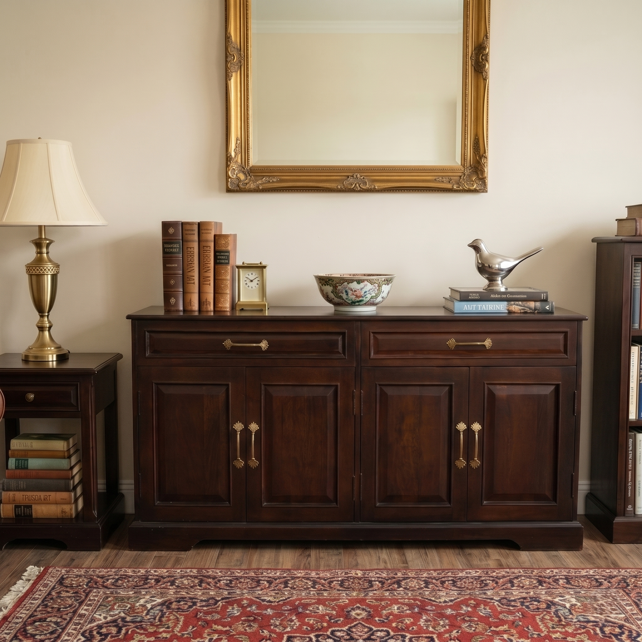 Tuscany Solid Wood Sideboard 4 Door 2 Drawer