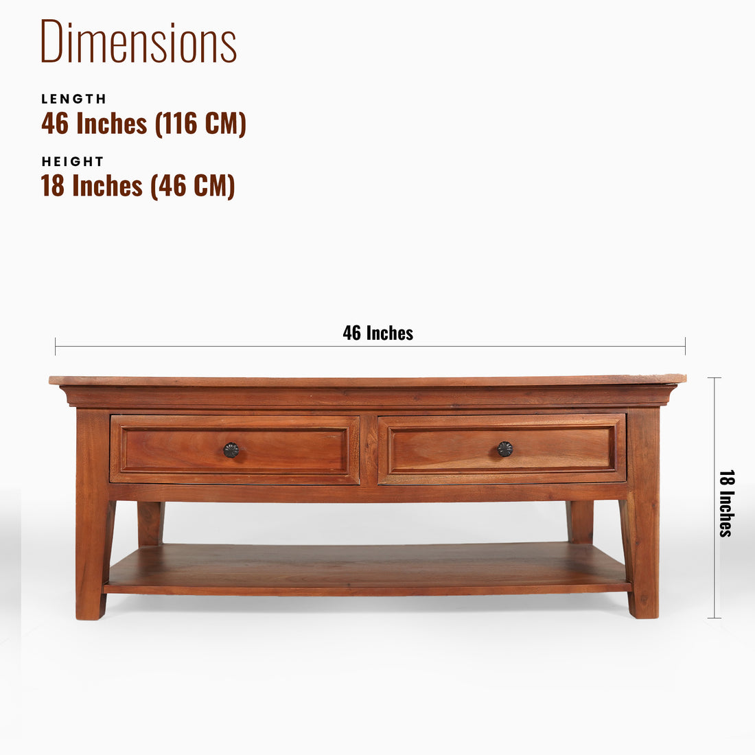 Venice Solid Wood Center table/ Coffee table