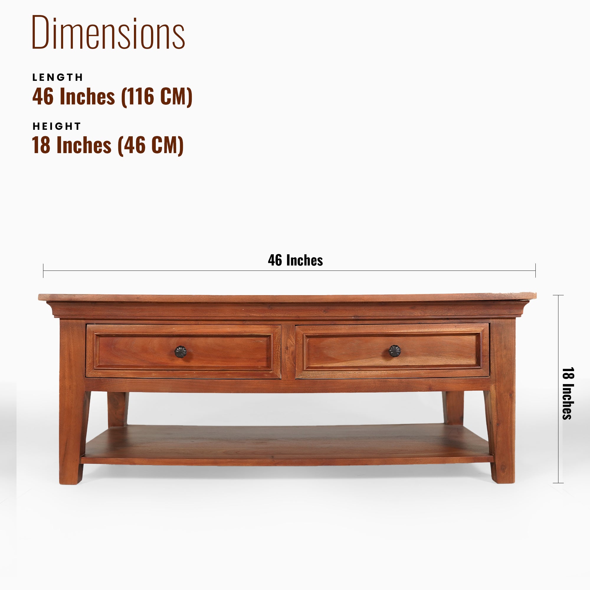 Venice Solid Wood Center table/ Coffee table