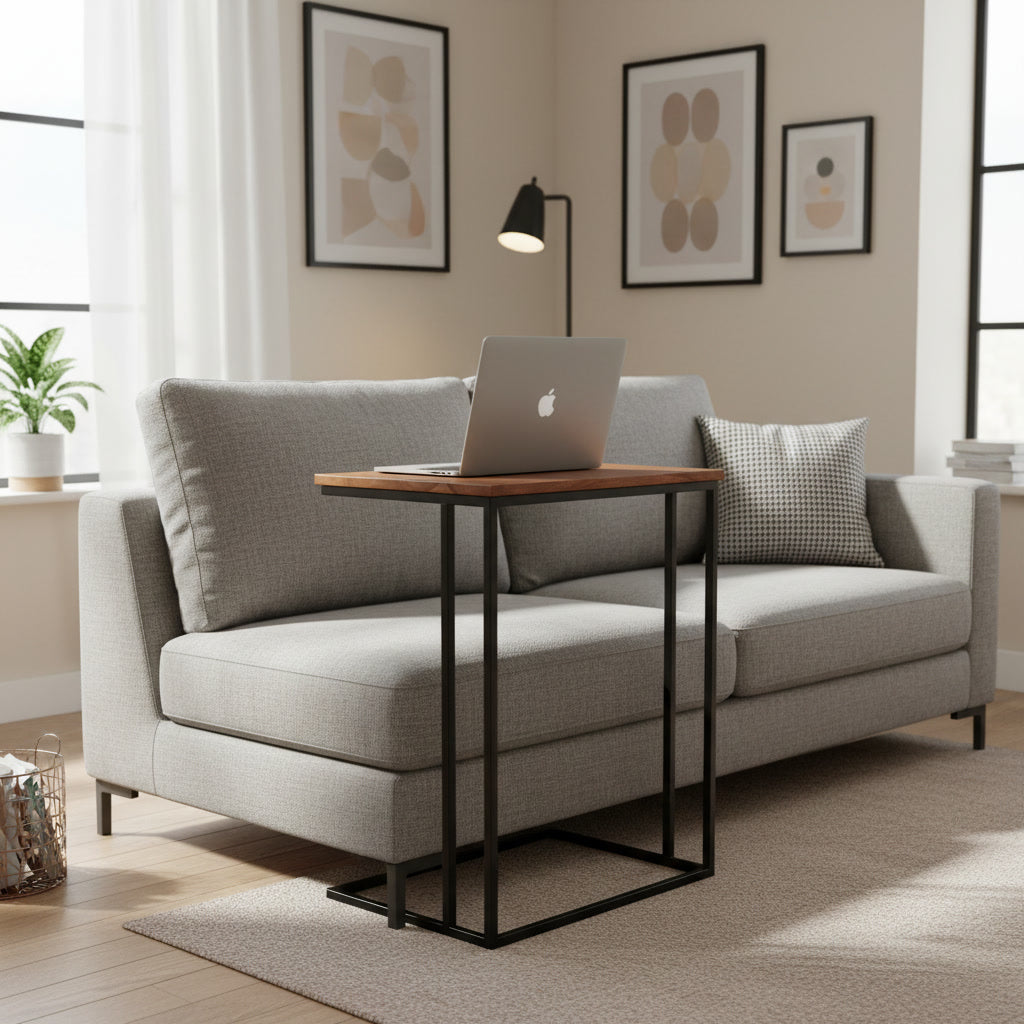Versa Solid Wood Top Side table/ End table/ C table