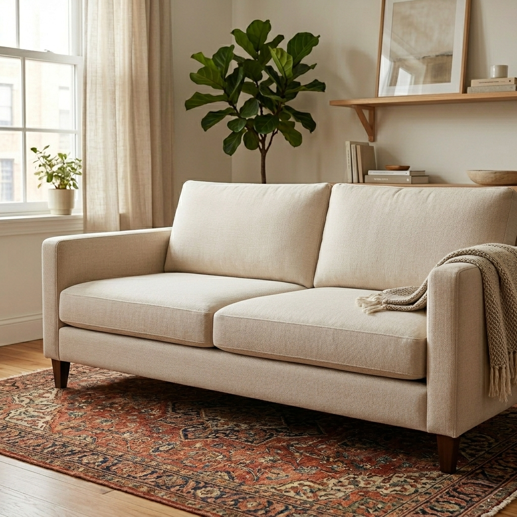 Wesley Three Seater Fabric Sofa