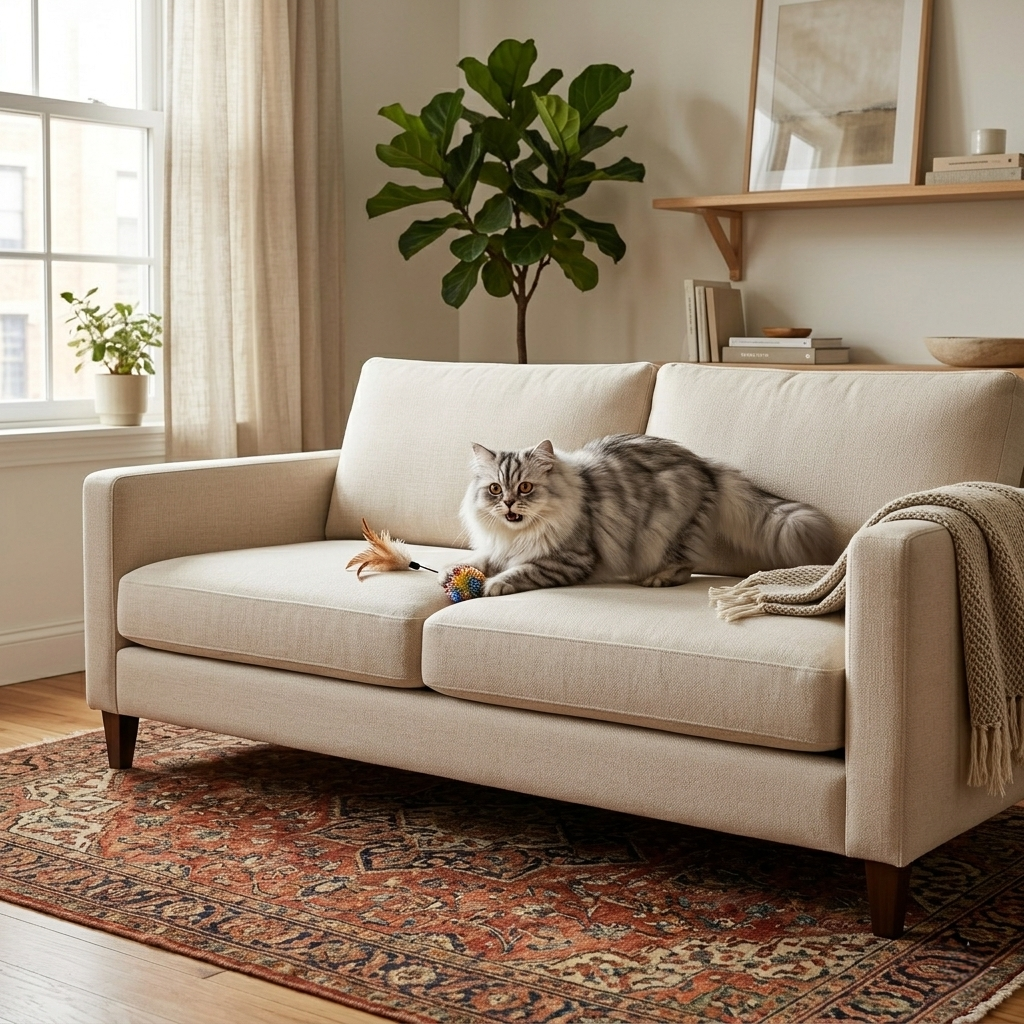 Wesley Three Seater Fabric Sofa
