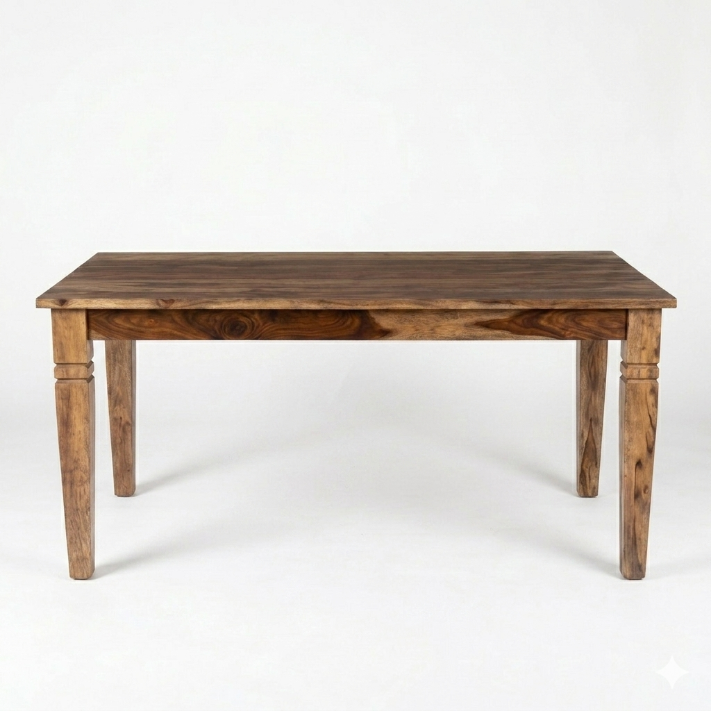 William Sheesham Wood Dining Table/ Six Seater