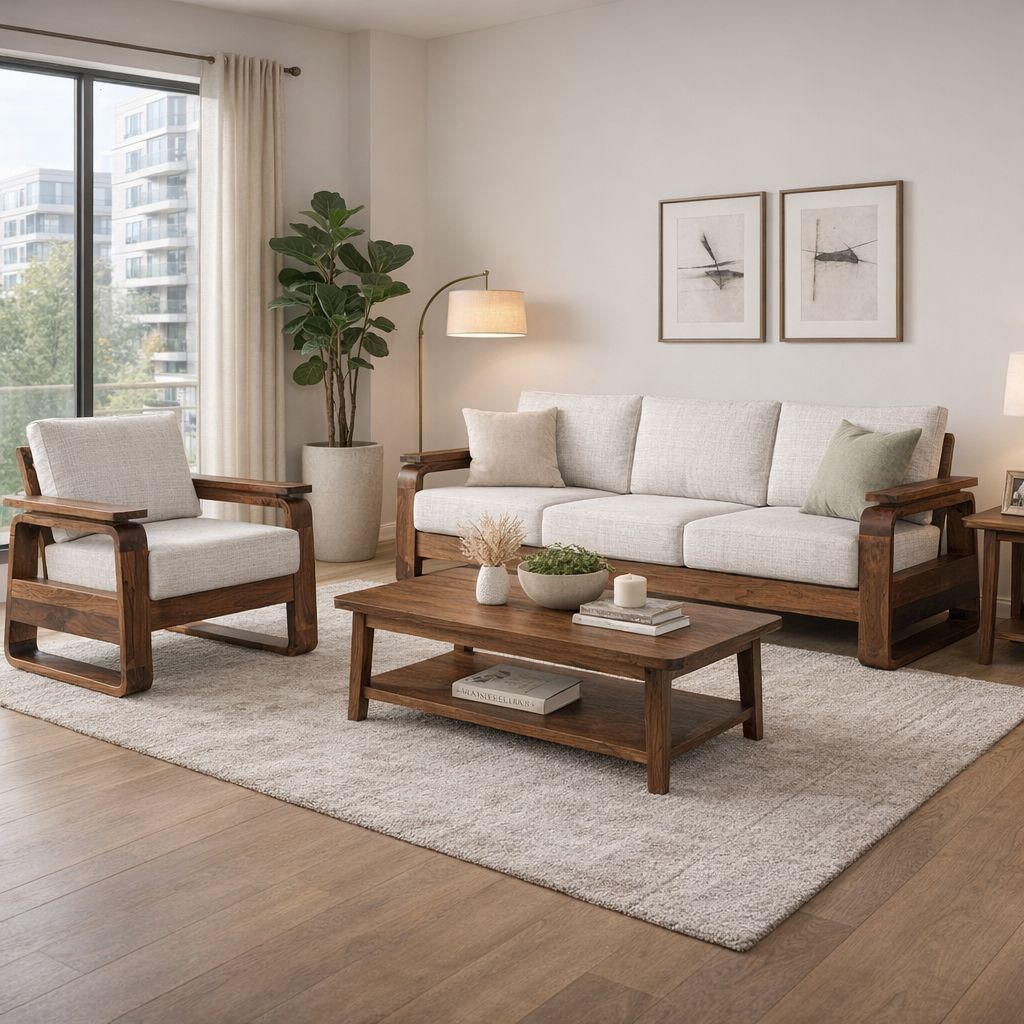 York Sheesham Wood  Armchair