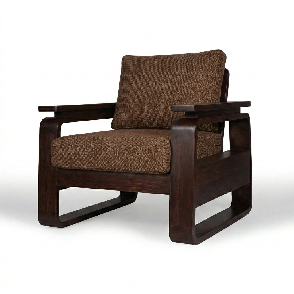 York Sheesham Wood  Armchair