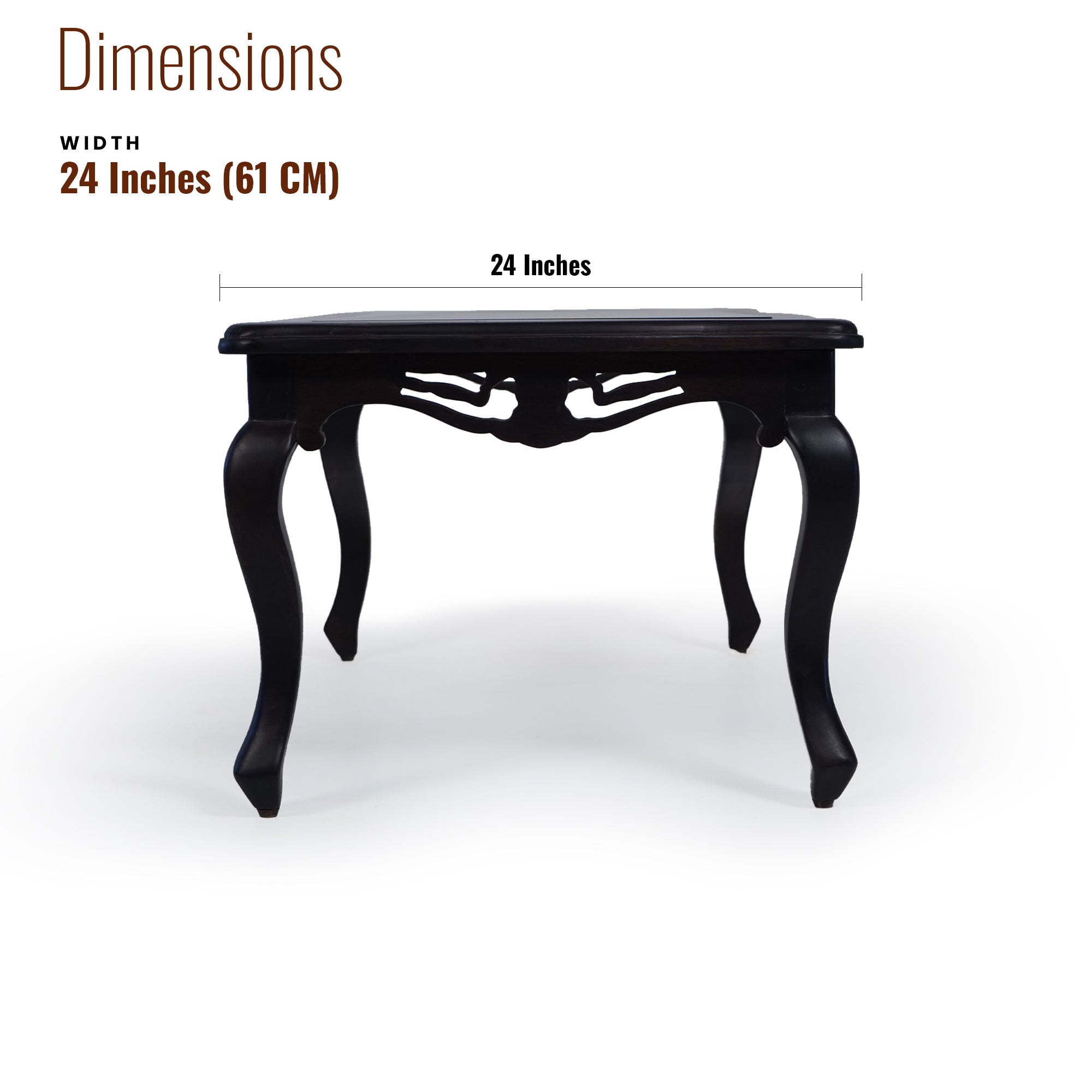 Heritage Sheesham Wood Center table/ Coffee table Glass top