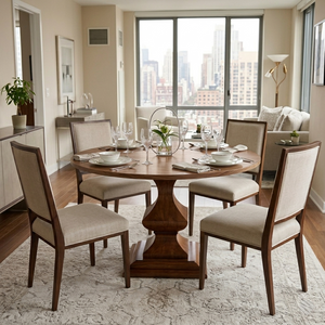 Jack Solid Wood Round Dining Table