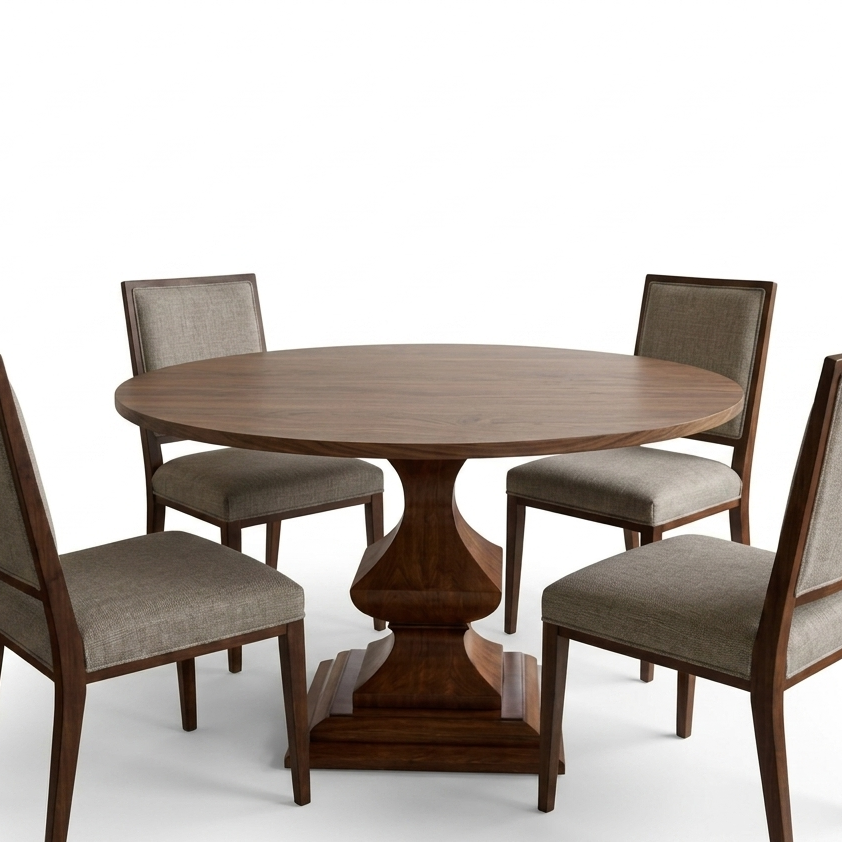 Jack Solid Wood Round Dining Table