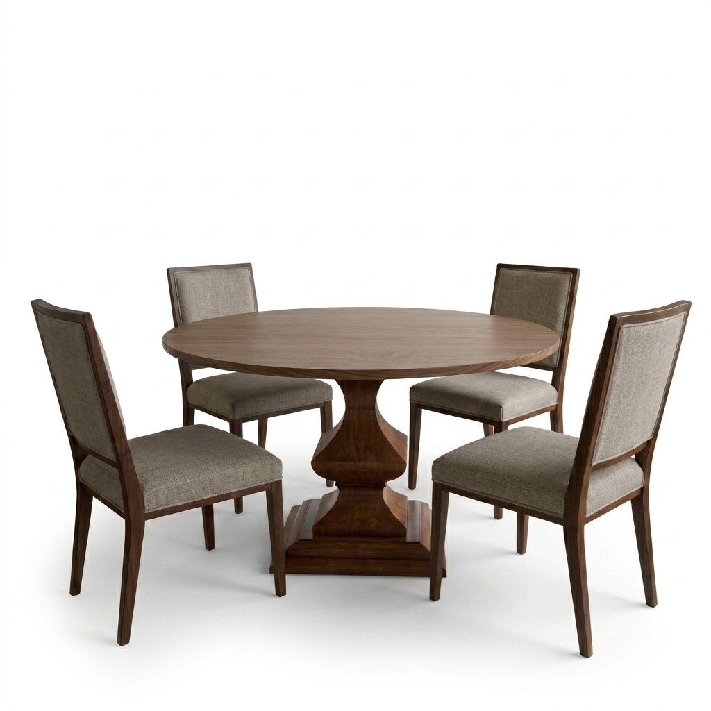 Jack Solid Wood Round Dining Table