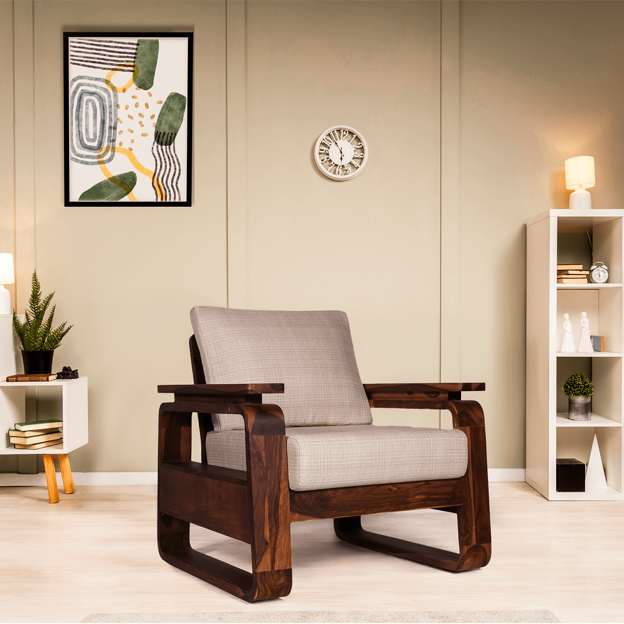 York Wooden Accent Chair Pure Accents